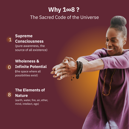 108 Rudraksha Mala |  Meditation & Breath-Work Tool | Shiva's Grace For Inner Awakening