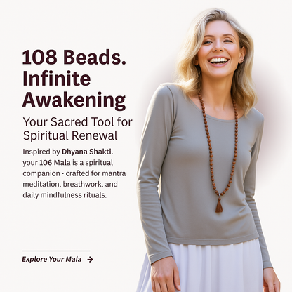 108 Rudraksha Mala |  Meditation & Breath-Work Tool | Shiva's Grace For Inner Awakening